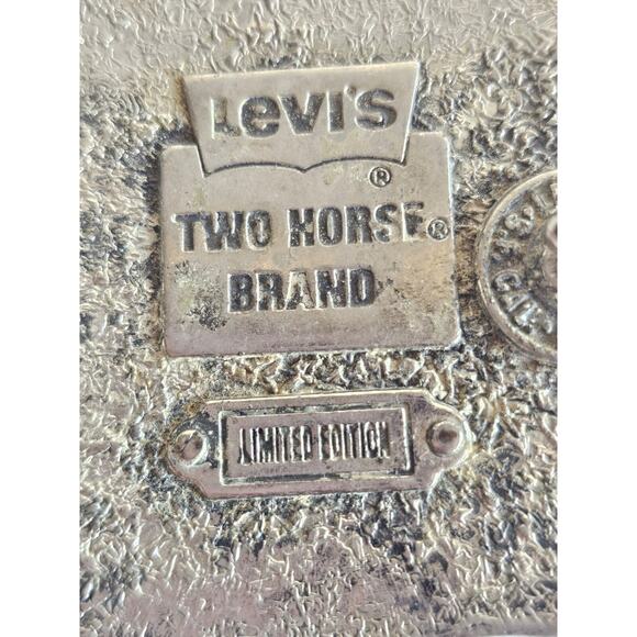 Vintage Levi's Strauss & Co. Two Horse Brand Limited Edition Belt Buckle Alloy - Picture 5 of 8